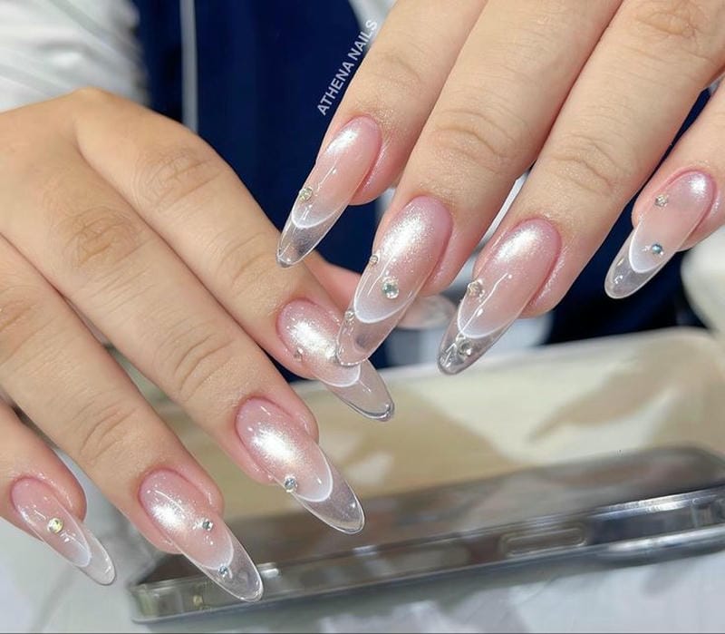 Mẫu nail tay mắt mèo