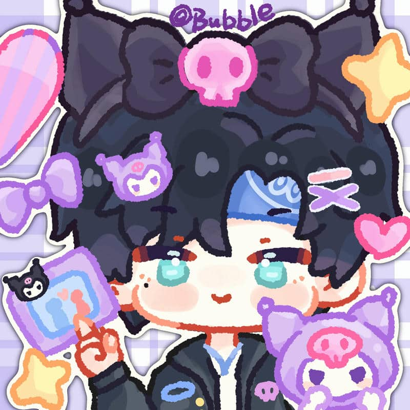 ảnh kuromi hello kitty