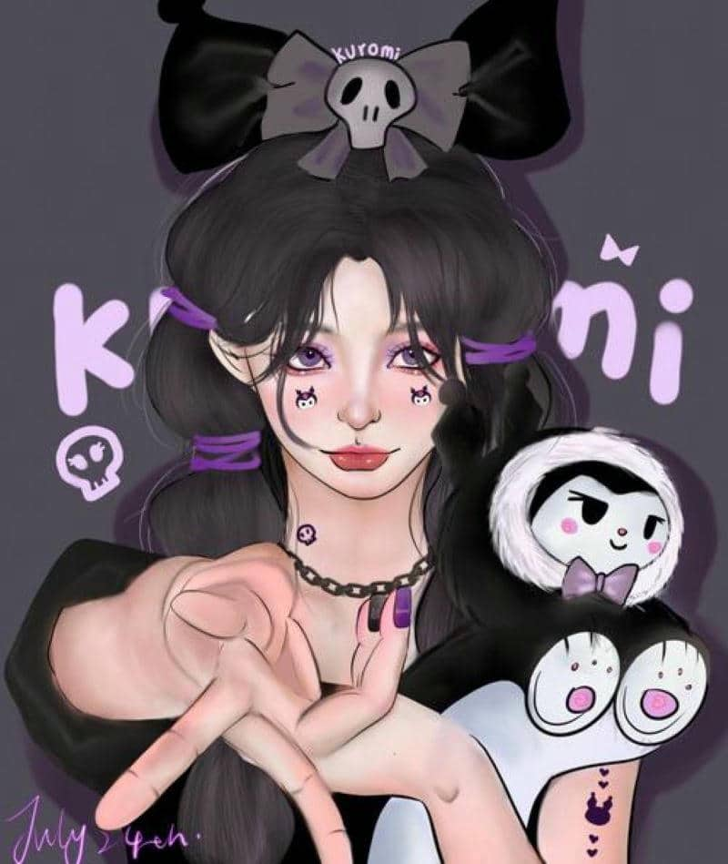 hình ảnh kuromi anime ngầu