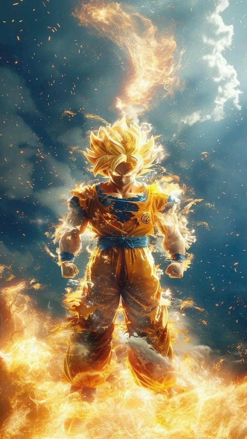 hình nền đt goku đấm