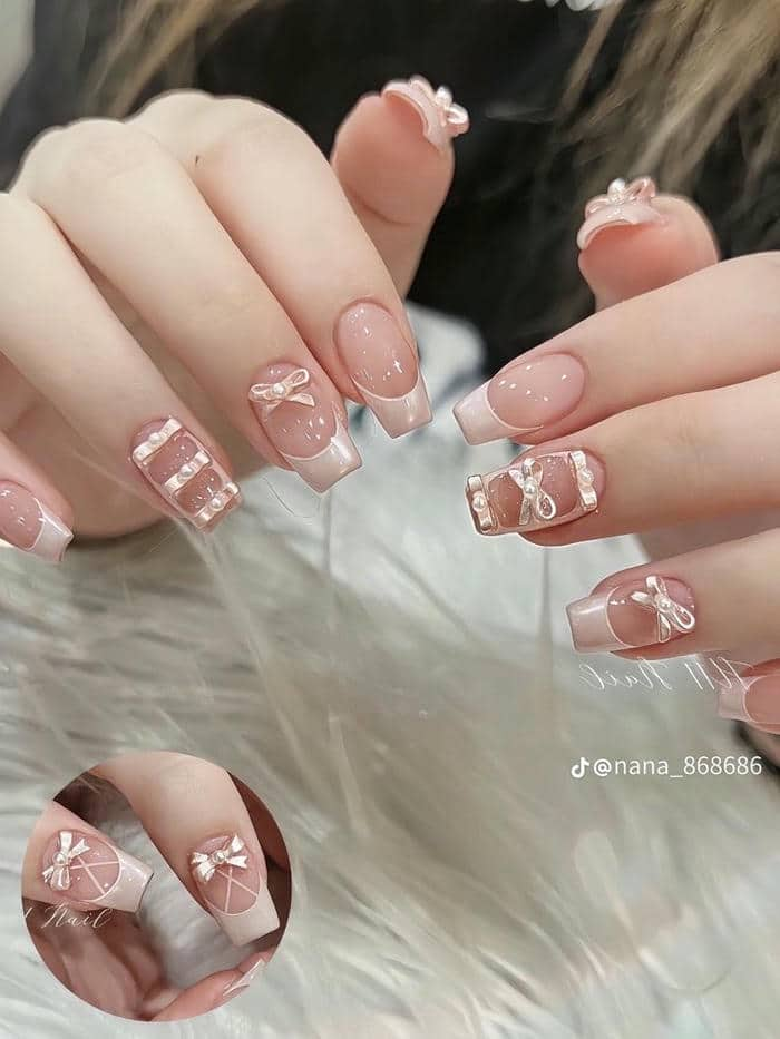 mẫu nail cute cho móng ngắn