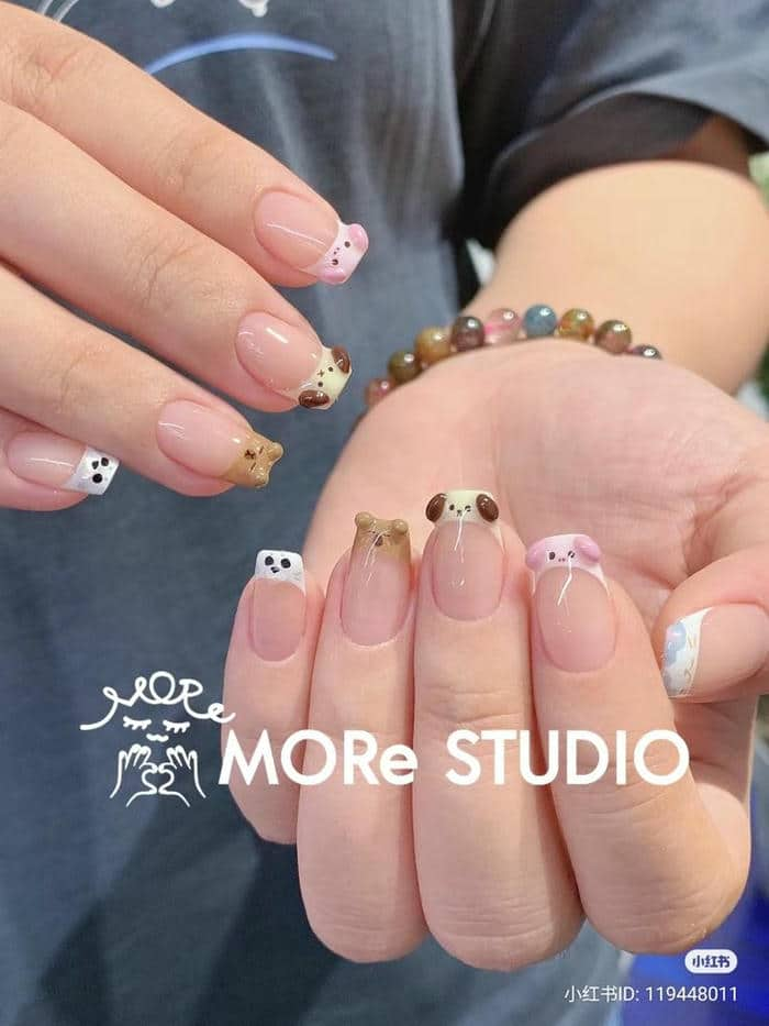 mẫu nail đẹp móng ngắn