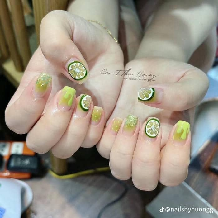 mẫu nail đẹp, sáng tay