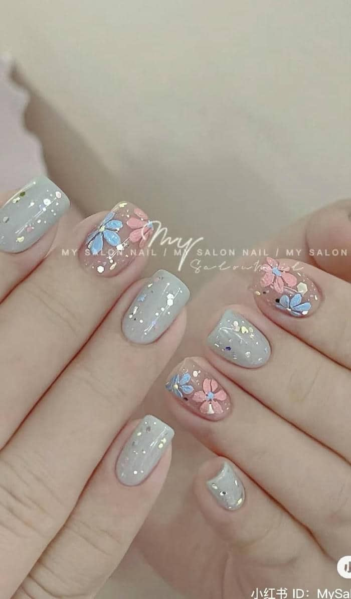 mẫu nail đơn giản, nhẹ nhàng tôn da