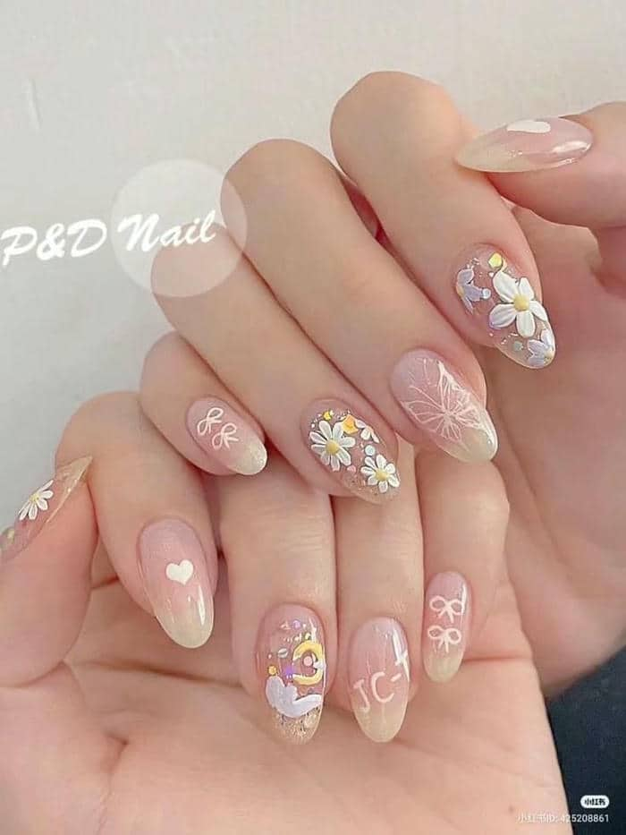 mẫu nail đơn giản tôn da, đẹp