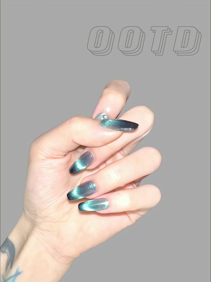 nail mắt mèo xanh dương