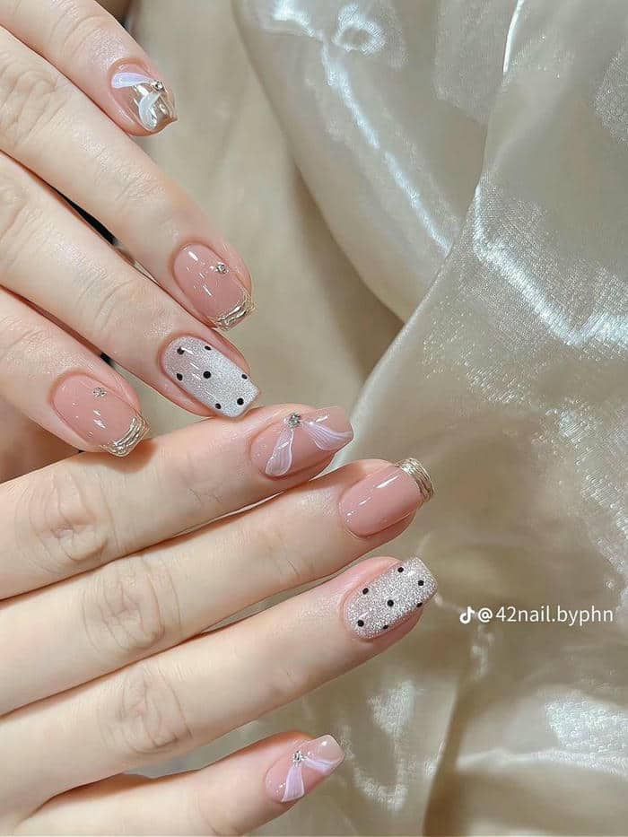 nail móng ngắn cute