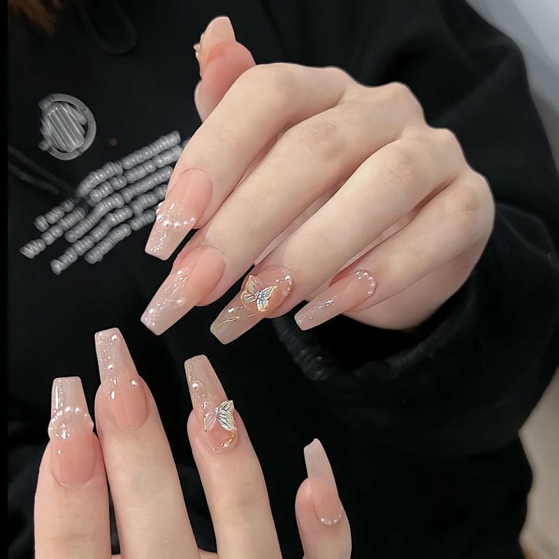 nail tết móng dài cho học sinh